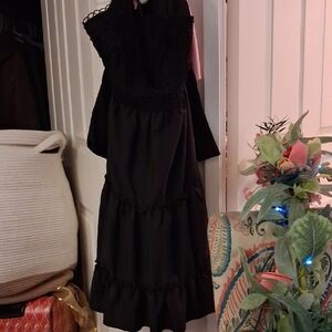 Chic Black Backless Dress